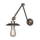 Mullan Lighting Lighting Antique Silver Reznor Vintage Adjustable Arm Bare Bulb Picture Light