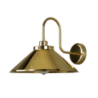 Mullan Lighting Lighting Polished Brass Rio Vintage Swan Neck Wall Sconce