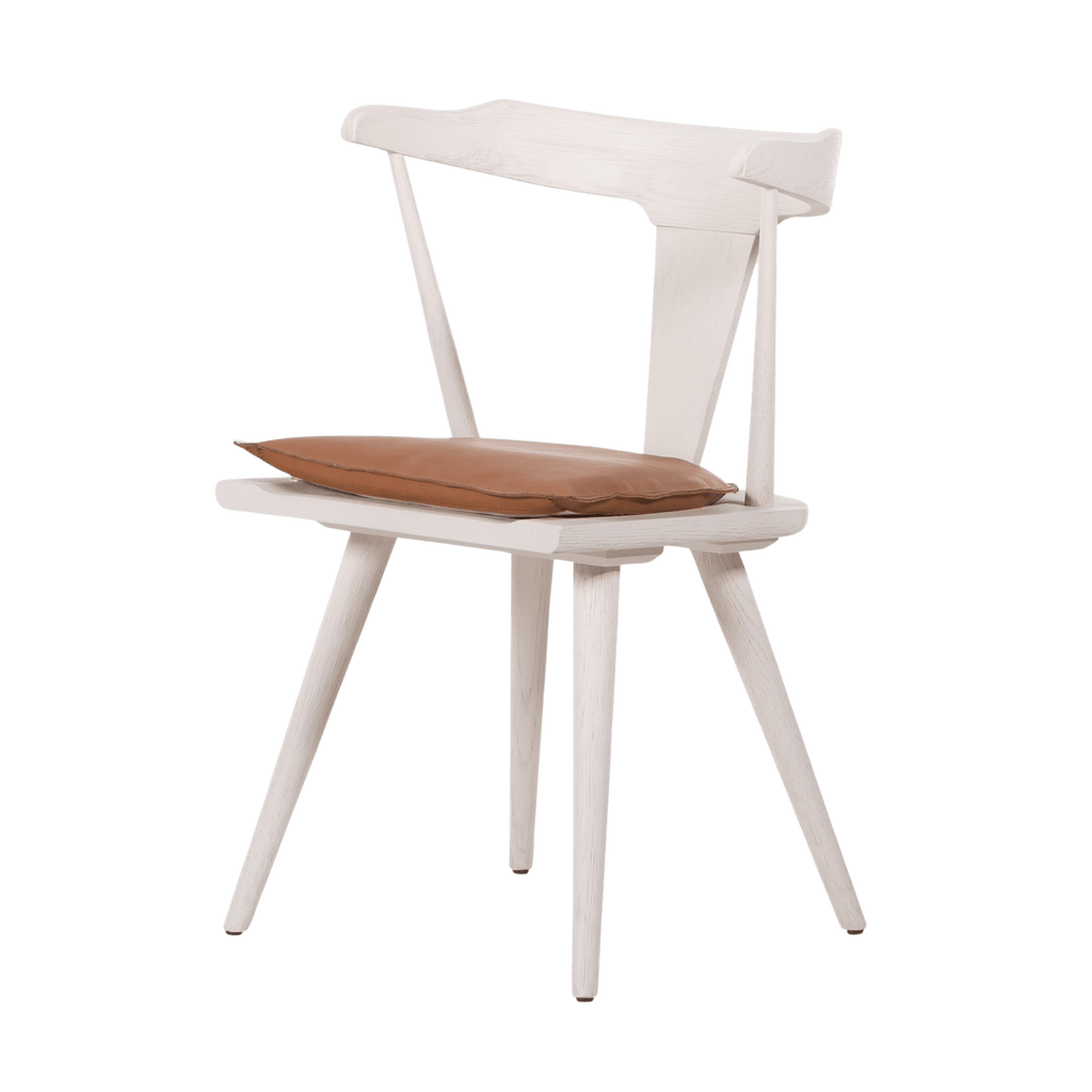 Four Hands Furniture Off-White Oak / Whiskey Saddle Ripley Dining Chair