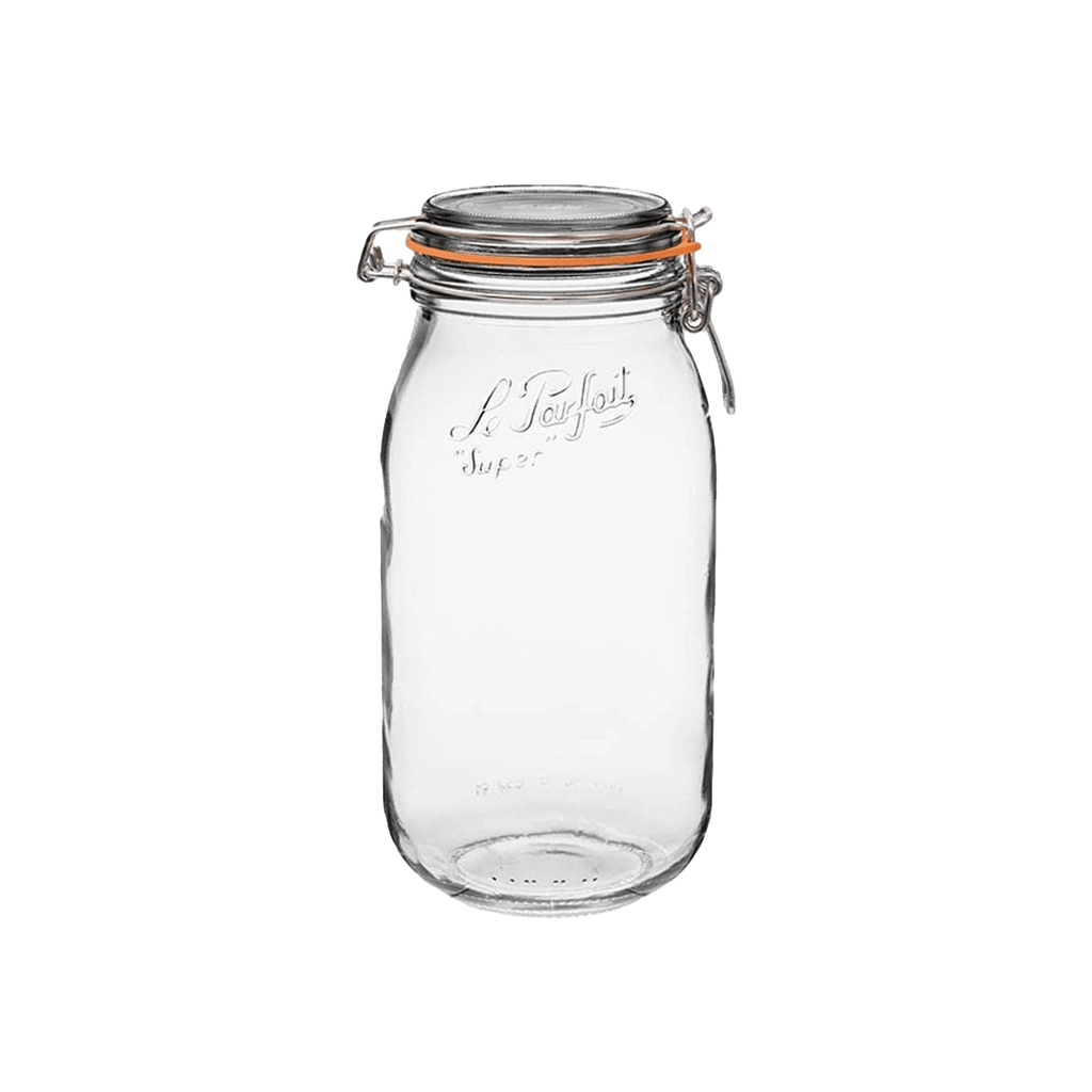 Le Parfait 2L Rounded French Glass Storage Jar Airtight Rubber Seal