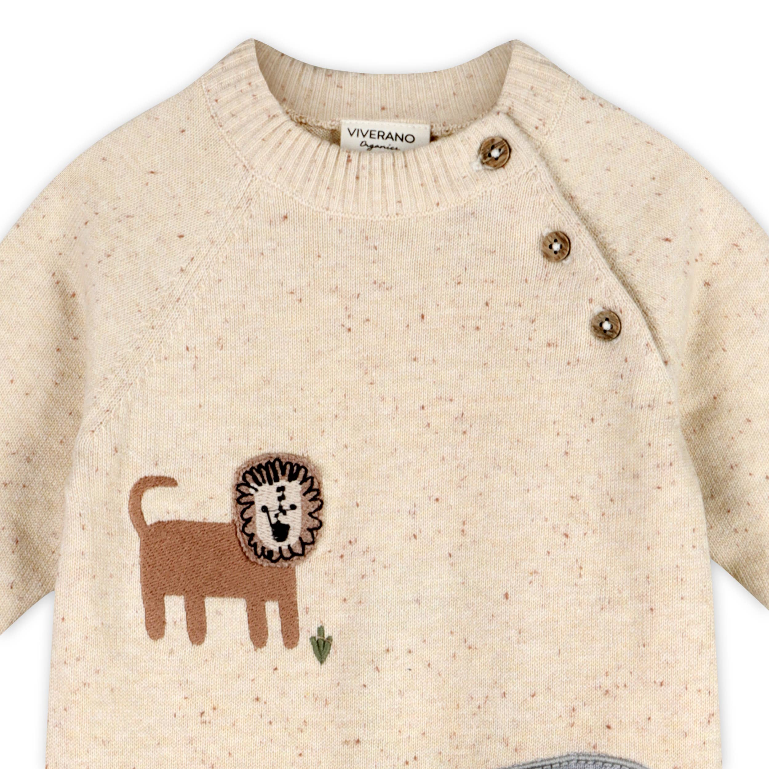 Viverano Organics SHOP Safari Animals Baby Jumpsuit