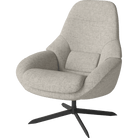 Bolia Furniture Nantes Flat Weave / Sand / Black Lacquered Steel Saga Armchair