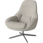 Bolia Furniture Nantes Flat Weave / Sand / Satin Lacquered Steel Saga Armchair