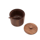 JBrody & Co. Tableware Salt Cellar, Walnut Wood