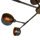 Mullan Lighting Lighting Santa Anita Industrial Flush Chandelier, Eight-Arm
