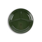 Crow Canyon Home Kitchen & Dining Forest Green Set of 2, Divided Camp Plate