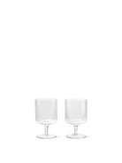 Ferm Living Kitchen & Dining Set of 2, Ripple Wine Glasses