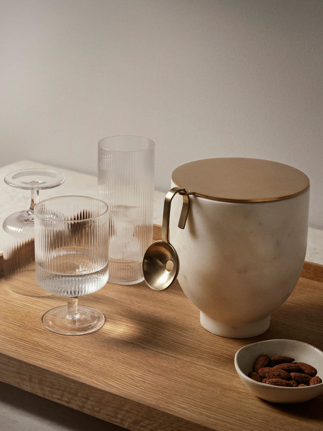 Ferm Living Kitchen & Dining Set of 2, Ripple Wine Glasses