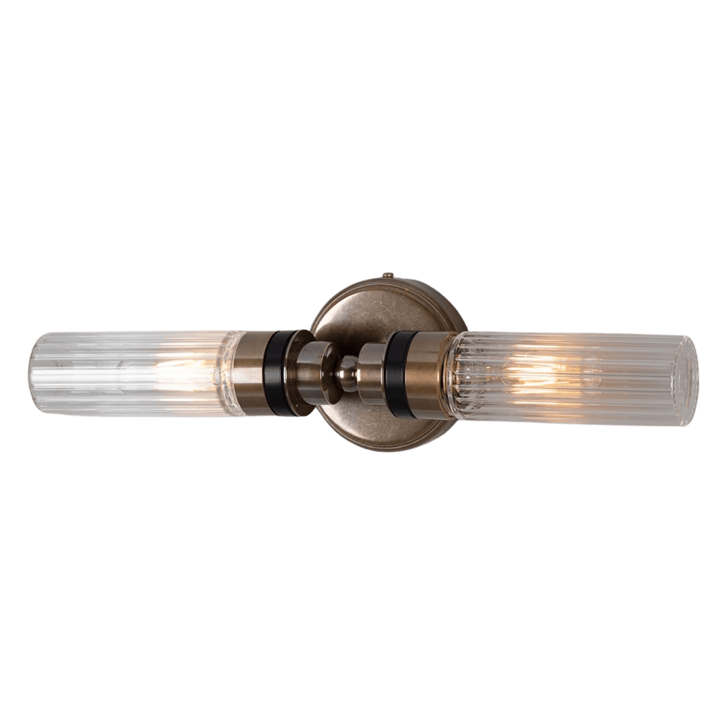 Mullan Lighting Lighting Severn Double Tube Glass Bathroom Wall Light