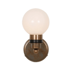 Mullan Lighting Lighting Shannon Small Glass Globe Wall Light