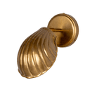 Mullan Lighting Lighting Antique Brass Shell Adjustable Brass Wall Sconce