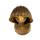 Mullan Lighting Lighting Shell Adjustable Brass Wall Sconce