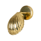 Mullan Lighting Lighting Polished Brass Shell Adjustable Brass Wall Sconce