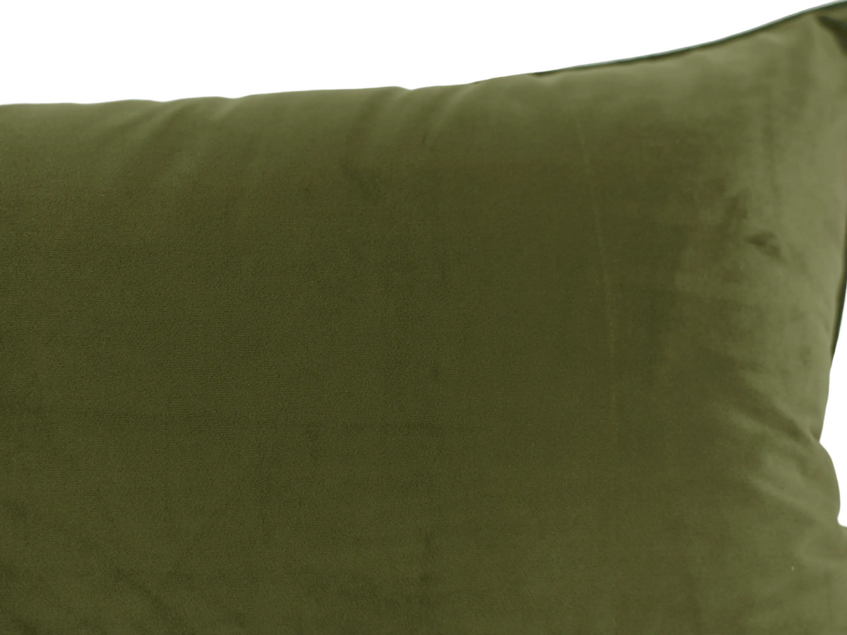 Xasmin Interiors LLC SHOP Sidra Green Velvet Pillow, 14" x 36"