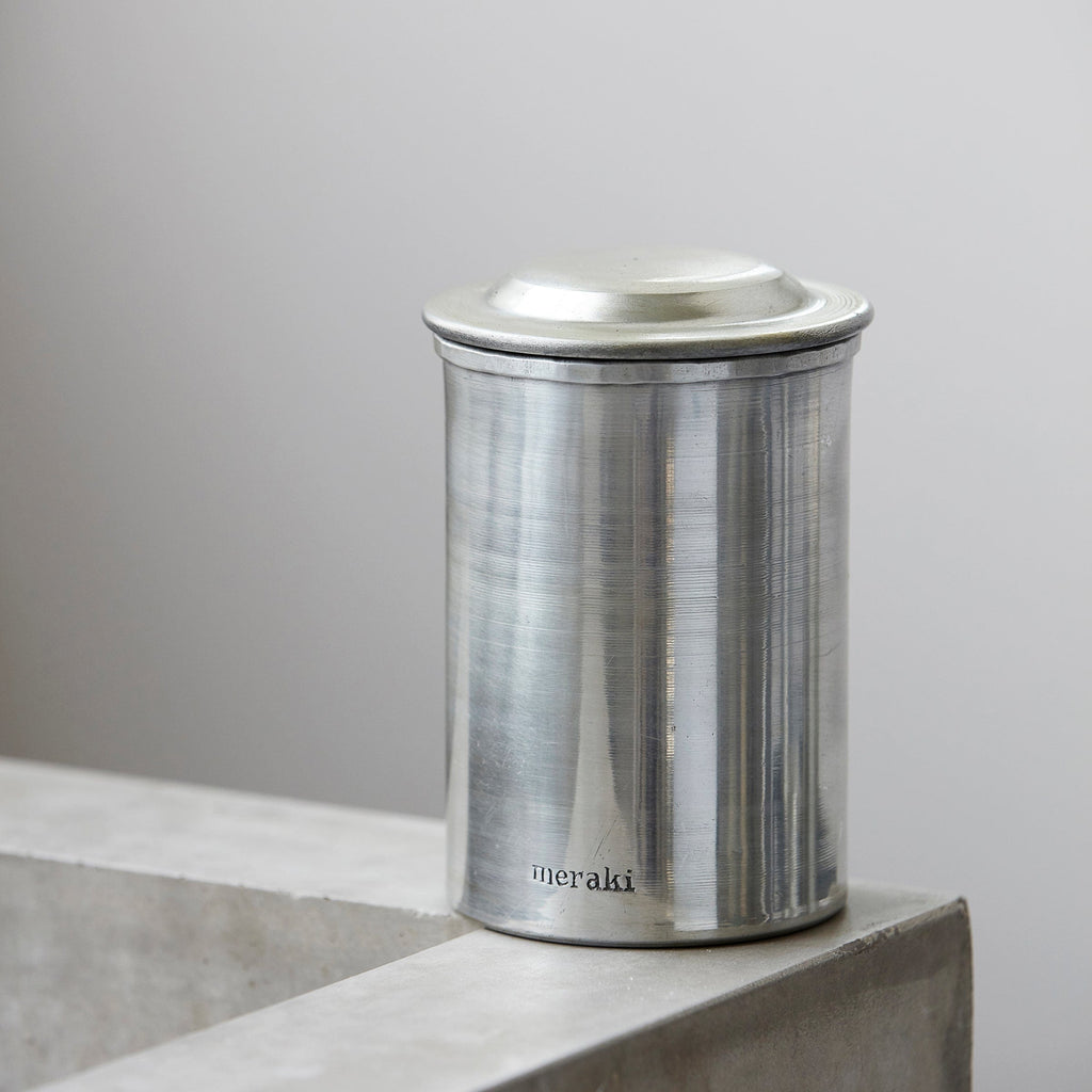 Society of Lifestyle Decor Silver Jar with Lid