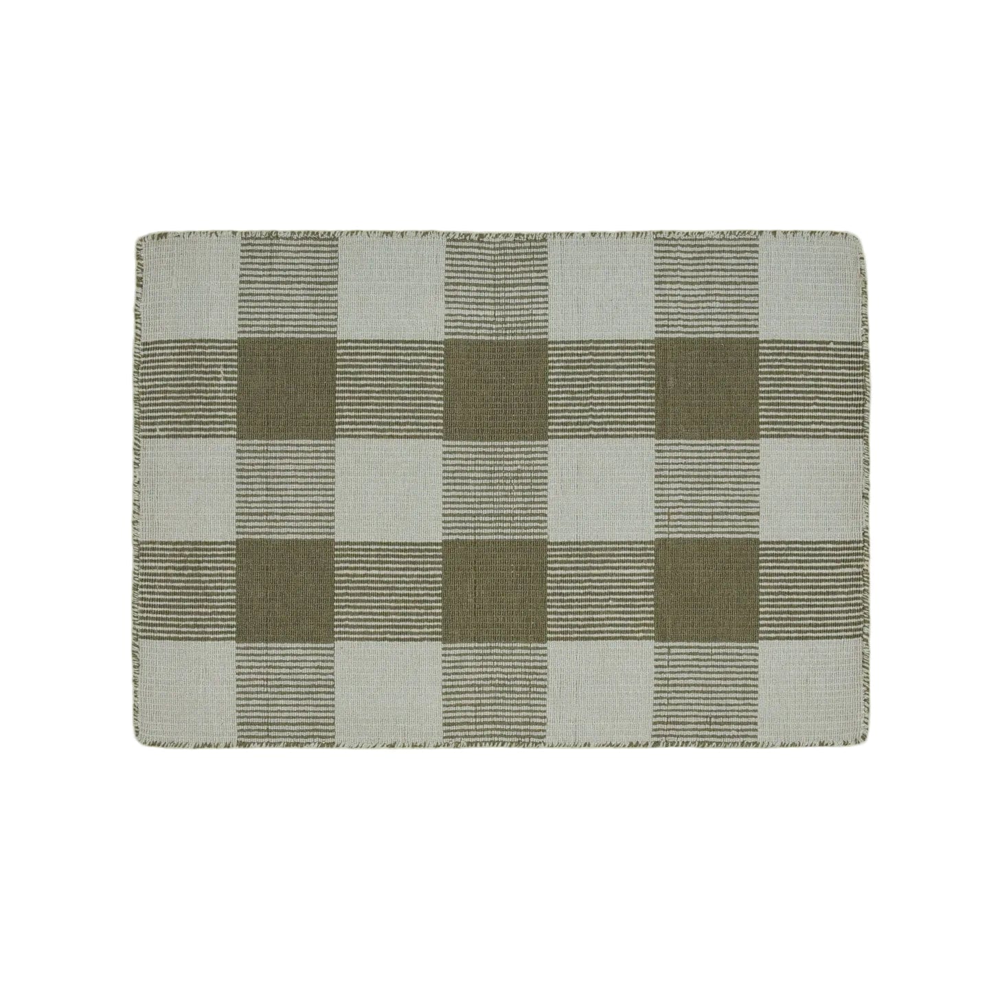 Hawkins New York Rugs Sage/Olive Simple Plaid Rug