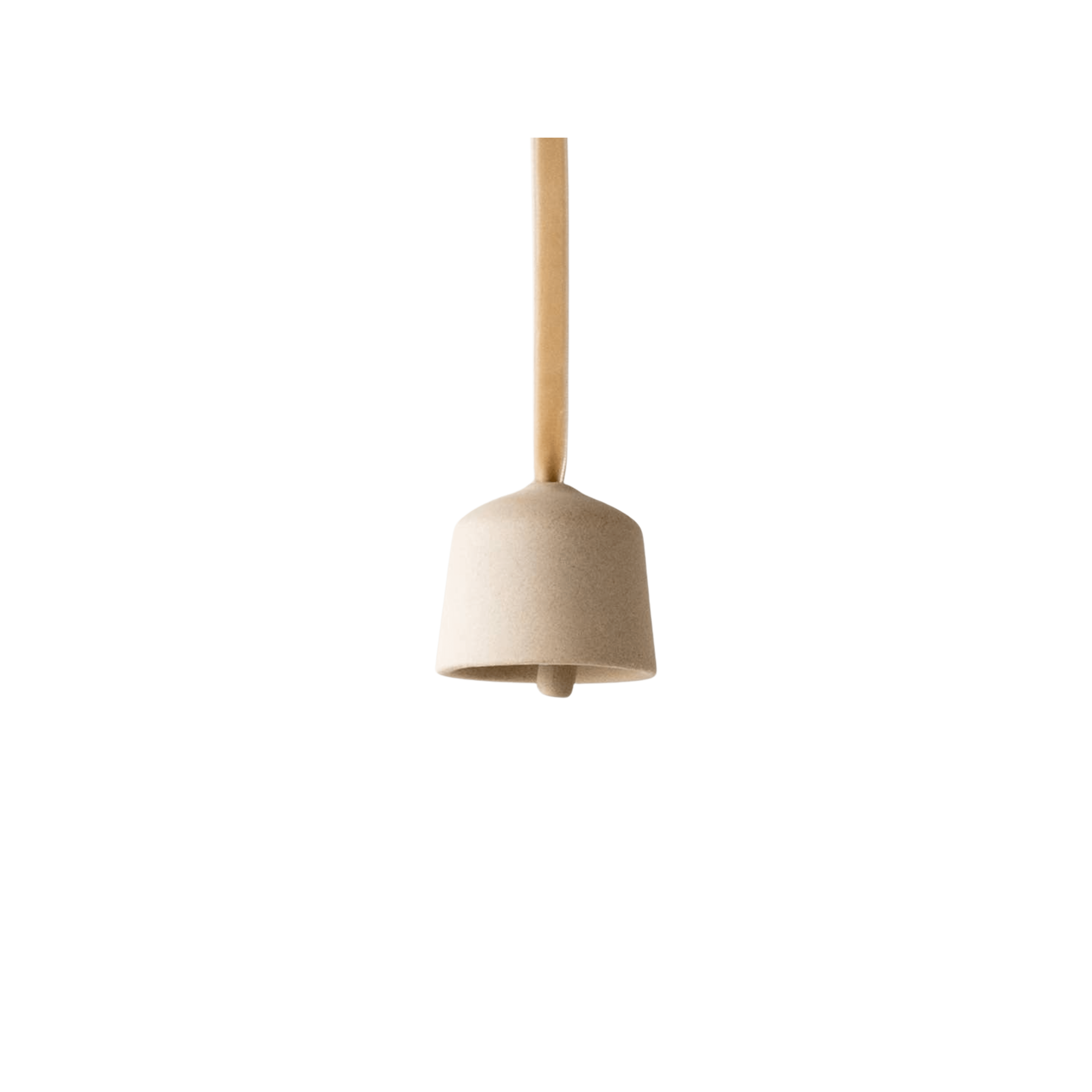 CONVIVIAL Holiday Ornaments Raw Stoneware Single Bell Ornament
