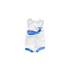 Estella SHOP Sleeveless Knit Whale Baby Romper