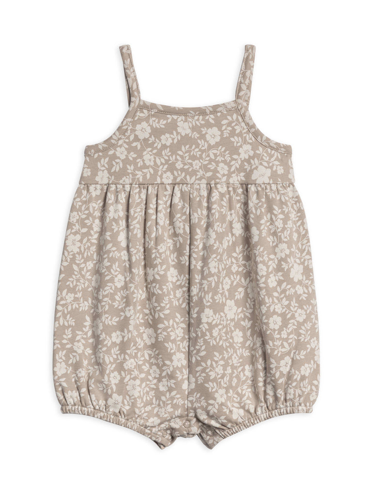 Colored Organics Baby Clothing Sosi Tank Baby Romper, Nicola Floral + Beige