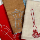 MÆGEN SHOP Spaghetti Linen Napkins, Set of 2