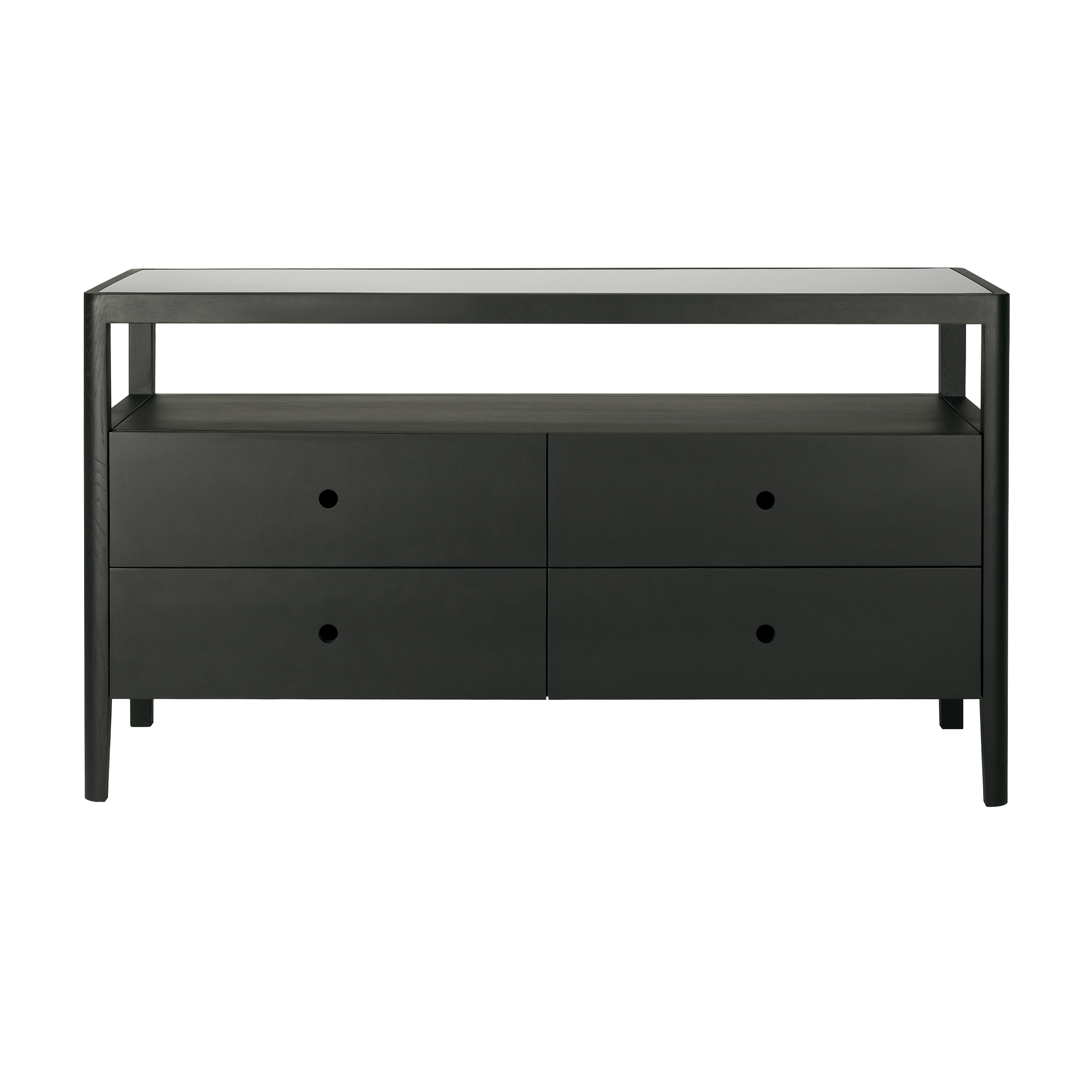 Ethnicraft Furniture Black Oak Spindle Dresser