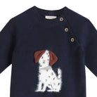 Viverano Organics SHOP Spotty Dog Knit Baby Jumpsuit