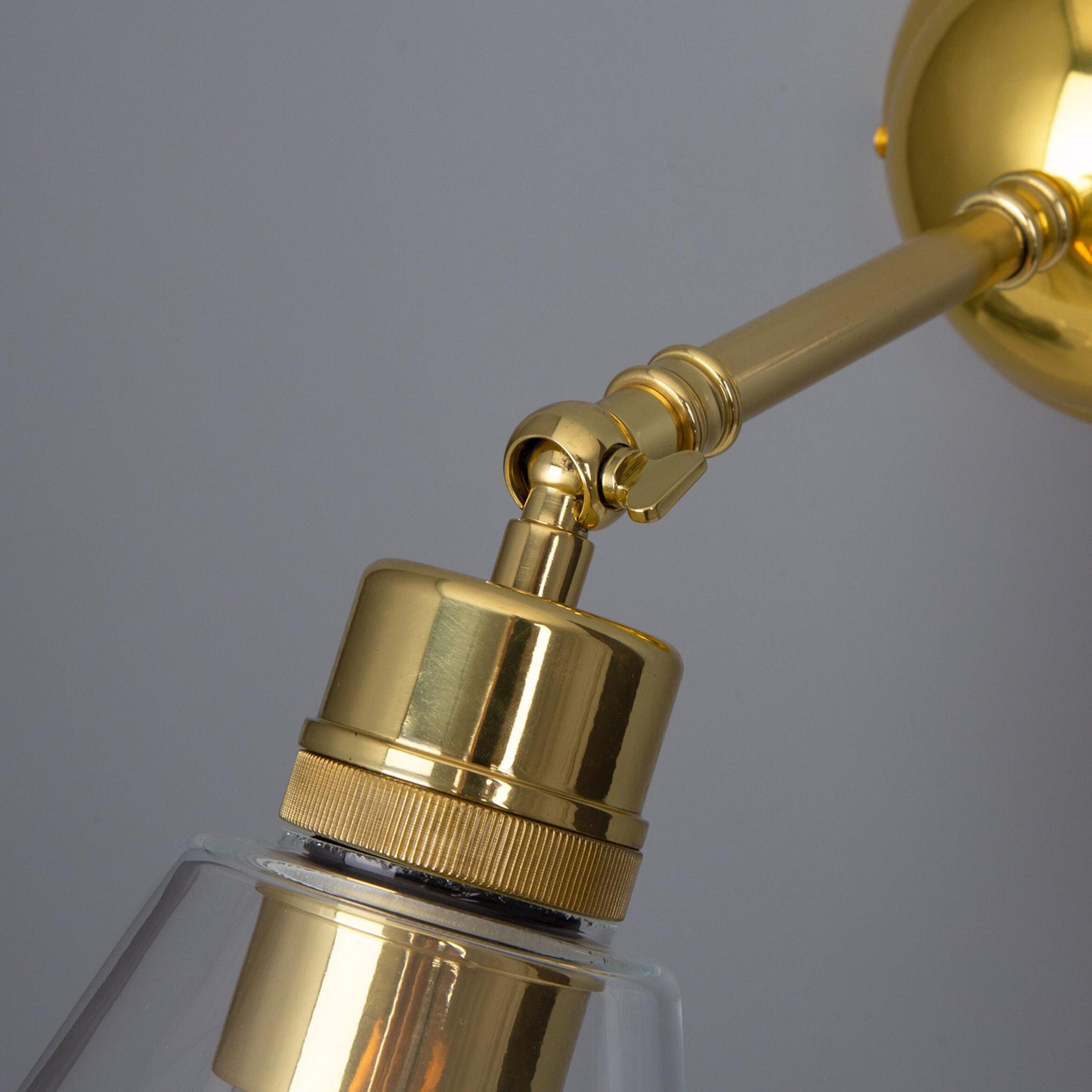Mullan Lighting Lighting Straff Vintage Clear Glass Cone Wall Sconce