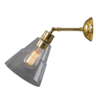 Mullan Lighting Lighting Straff Vintage Clear Glass Cone Wall Sconce
