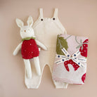 The Blueberry Hill SHOP Strawberry Bunny Baby Blanket