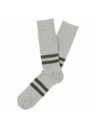 Escuyer Socks Stripe Socks, Ecru / Blue