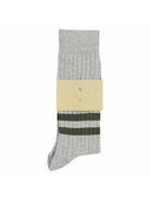Escuyer Socks Stripe Socks, Ecru / Blue
