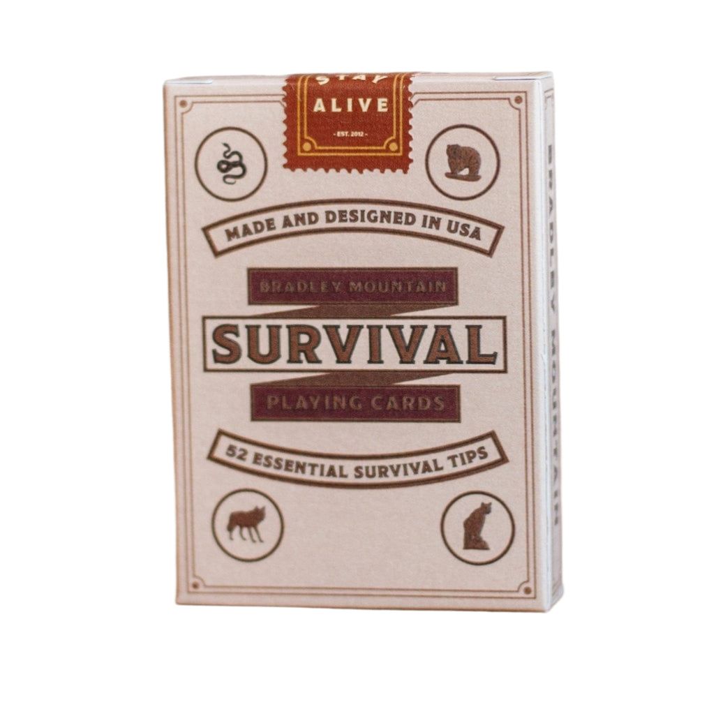 Bradley Mountain Games Cream Survival Playing Cards