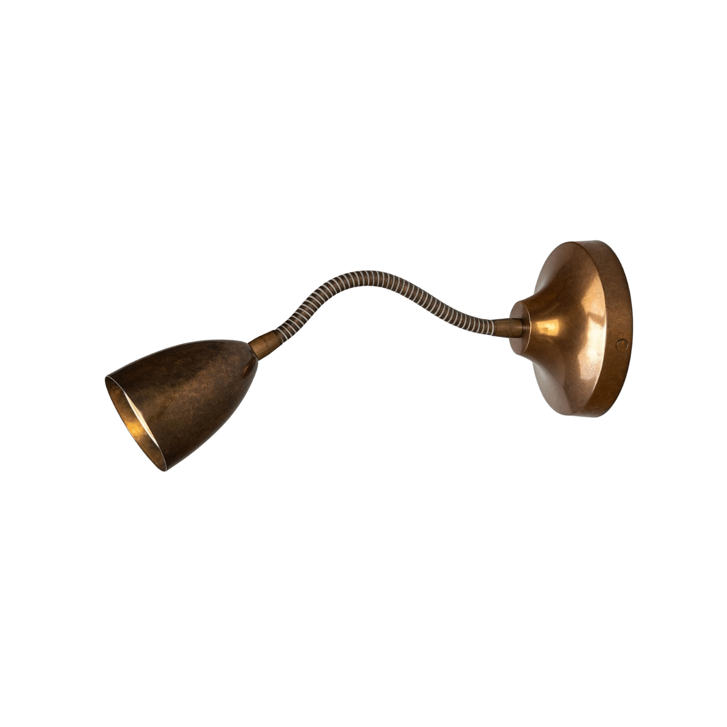 Mullan Lighting Lighting Sydney Adjustable Brass Loft Wall Sconce