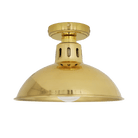 Mullan Lighting Lighting Polished Brass (Indoor Only) / Clear Talise Industrial Brass Ceiling Light