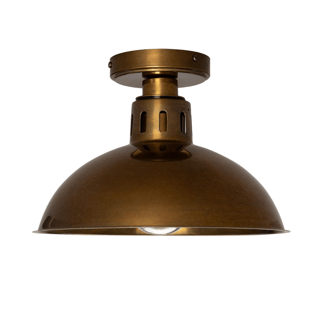 Mullan Lighting Lighting Talise Industrial Brass Outdoor Ceiling Light