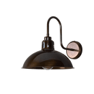 Mullan Lighting Lighting Antique Brass / Clear Talise Industrial Outdoor Swan Neck Wall Sconce