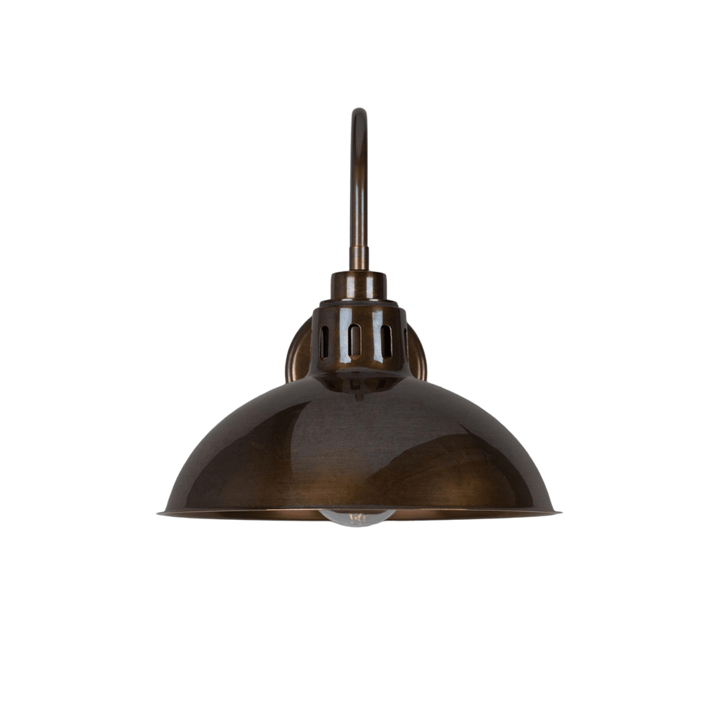 Mullan Lighting Lighting Talise Industrial Outdoor Swan Neck Wall Sconce