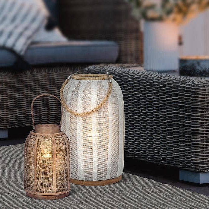 Abbott SHOP Medium Tall Lantern with Handle-Natural