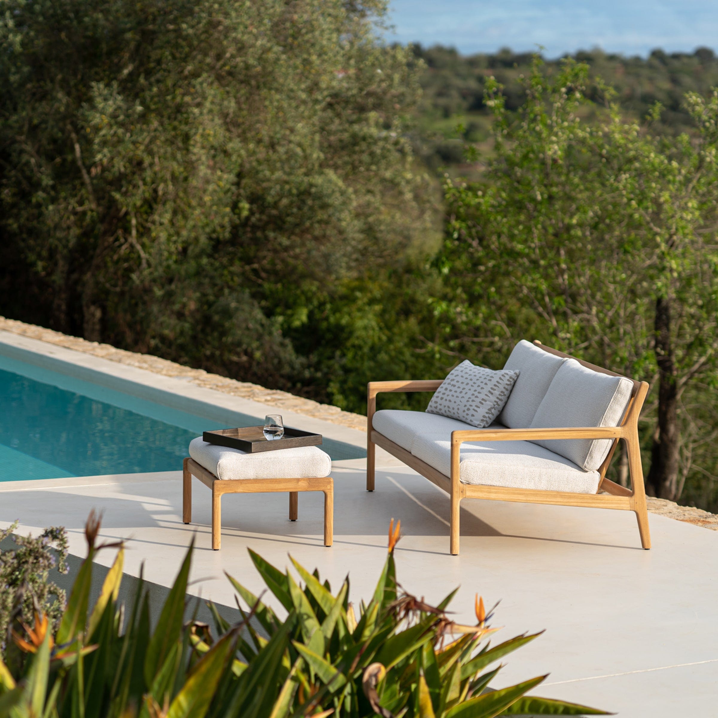 Ethnicraft Furniture Teak Jack Outdoor Footstool