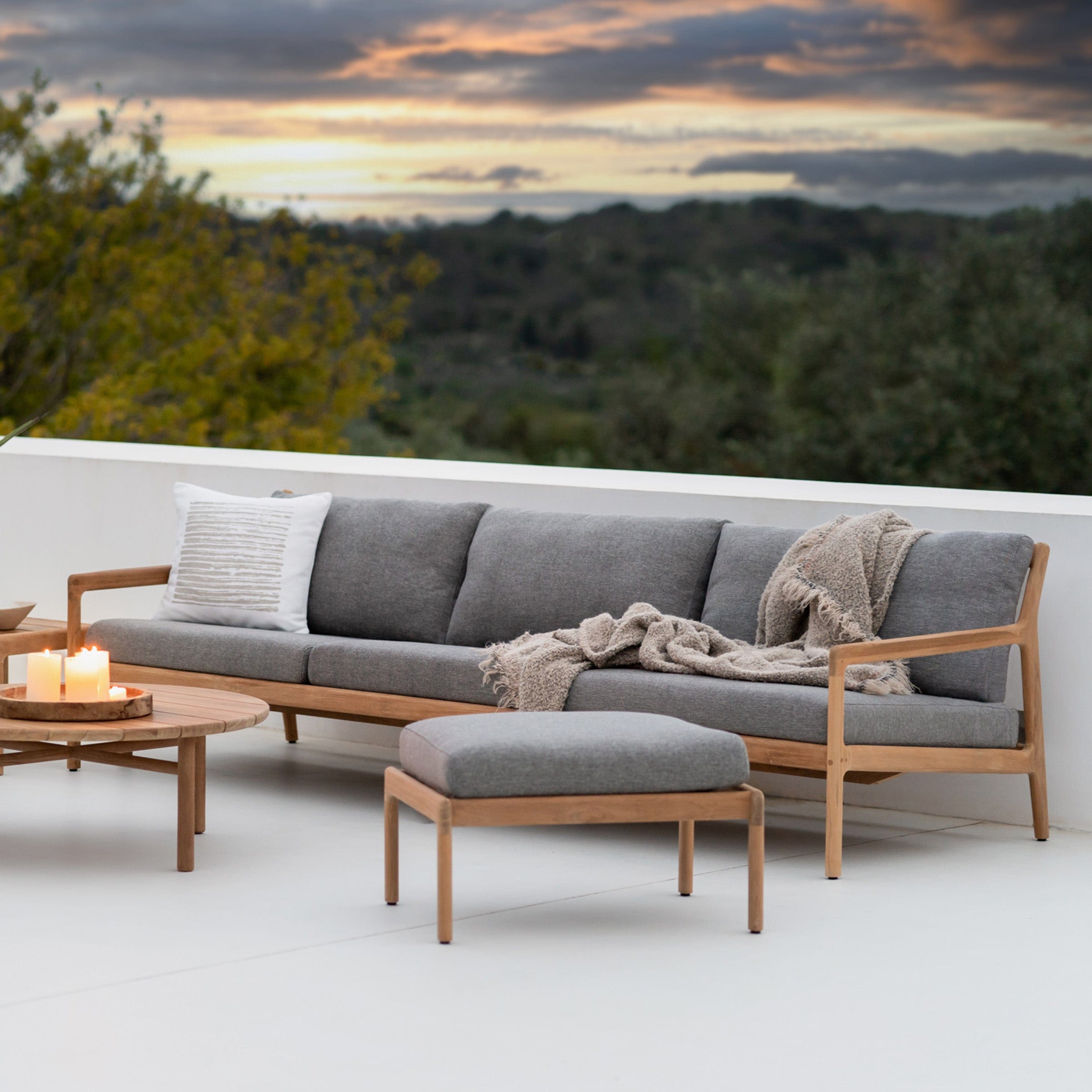 Ethnicraft Furniture Teak Jack Outdoor Footstool