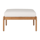 Ethnicraft Furniture Off White Teak Jack Outdoor Footstool