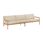 Ethnicraft Furniture 3 Seater / Natural Teak Jack Outdoor Sofa
