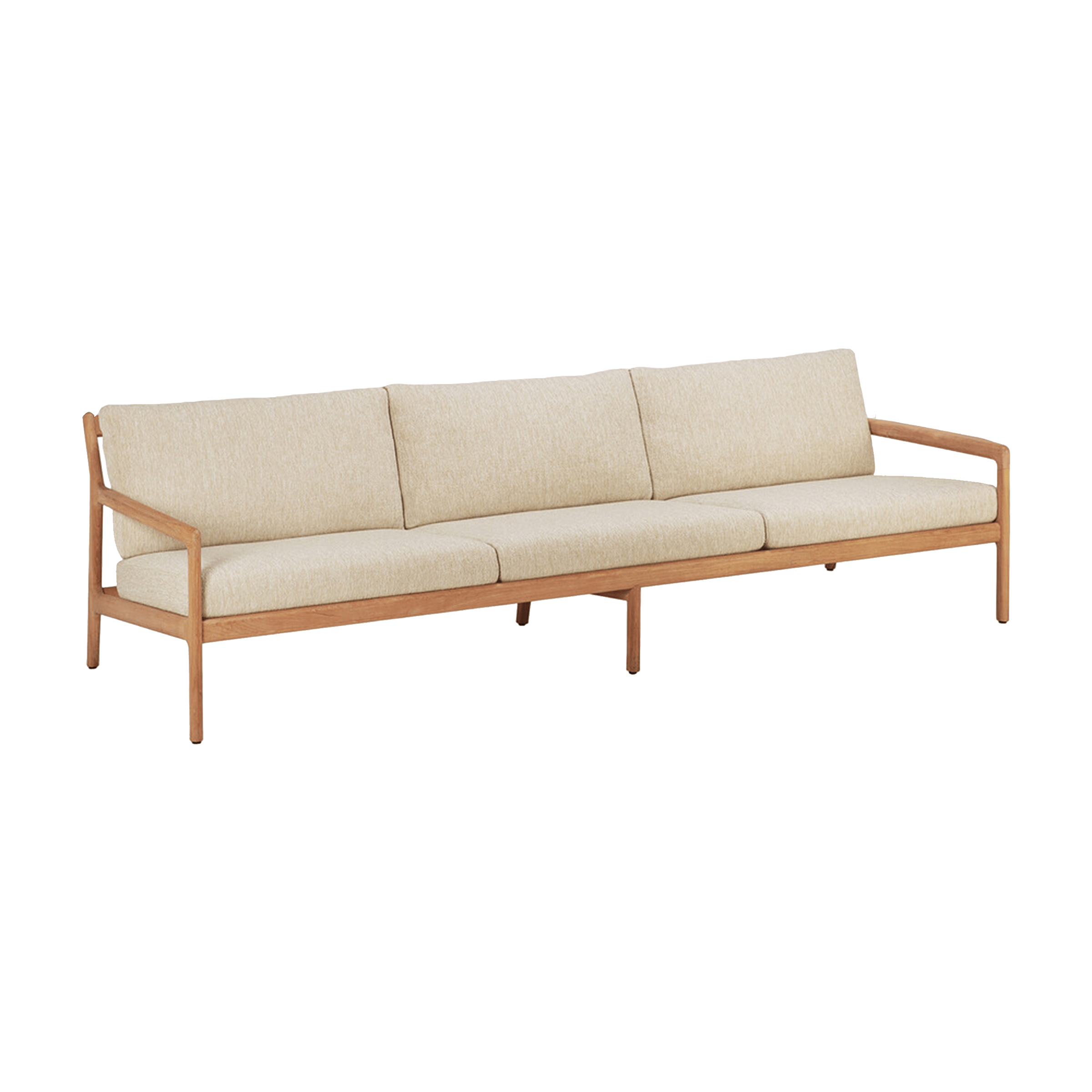Ethnicraft Furniture 3 Seater / Natural Teak Jack Outdoor Sofa