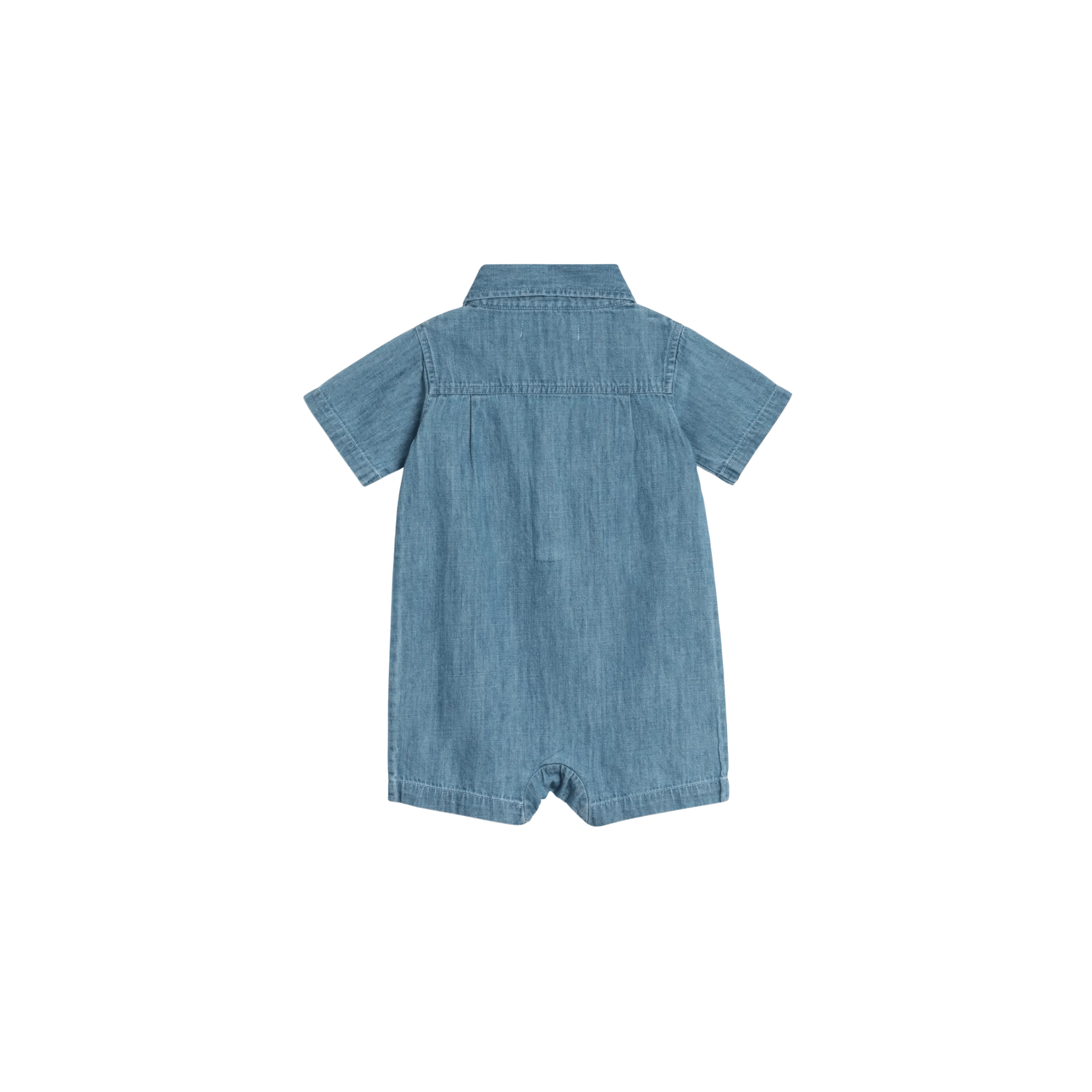 Colored Organics SHOP Ted Chambray Baby Romper