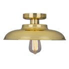 Mullan Lighting Lighting Polished Brass Telal Industrial Factory Ceiling Light