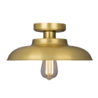 Mullan Lighting Lighting Satin Brass Telal Industrial Factory Ceiling Light