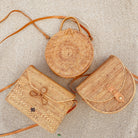 The Artisan and Company The Artisan and Company - Rattan Saddle Crossbody Bali Bag