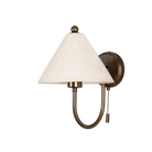 Mullan Lighting Lighting Antique Brass / Plain Brass Tilia Ceramic Cone Wall Sconce