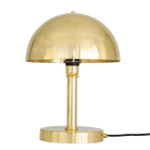 Mullan Lighting Lighting Polished Brass Turku Modern Brass Dome Table Lamp