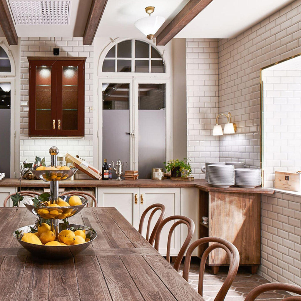 Mullan Lighting Lighting Uppsala Two-Arm Brass Wall Sconce with Fabric Shades